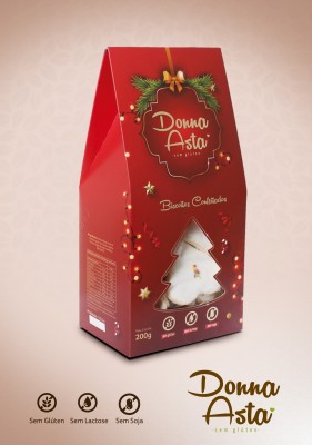Biscoito Confeitado Sem Glúten - Edição Especial de Natal.