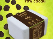 Caixinha Com Discos de Chocolate 70% Sem Glten, Sem Lactose, Zero Acar.